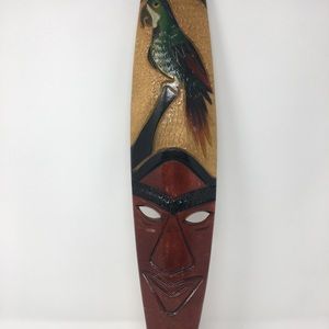 Bamboo Carved 22 1/2 in L X 5 in W, African Piece